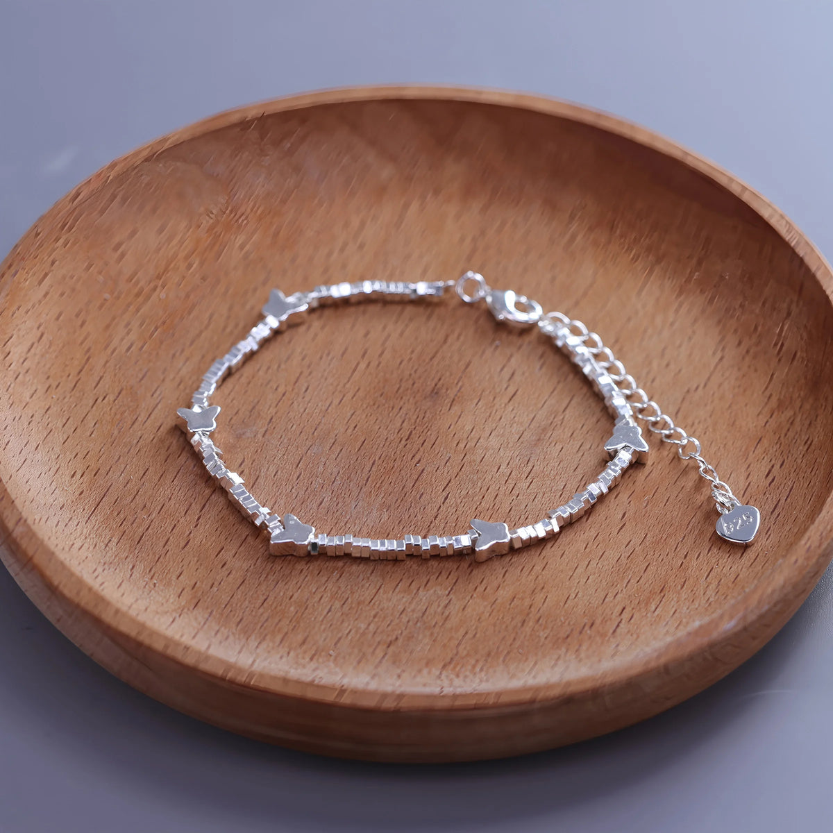 925 Sterling Silver Bracelet For Women Star Beaded Adjustable Chains Bracelets And Bangles Jewelry Accessories Wholesale Gift