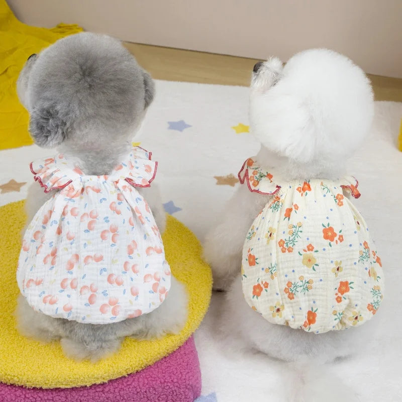Vestido de Princesa para Perros y Gatos - Ropa de Verano para Mascotas