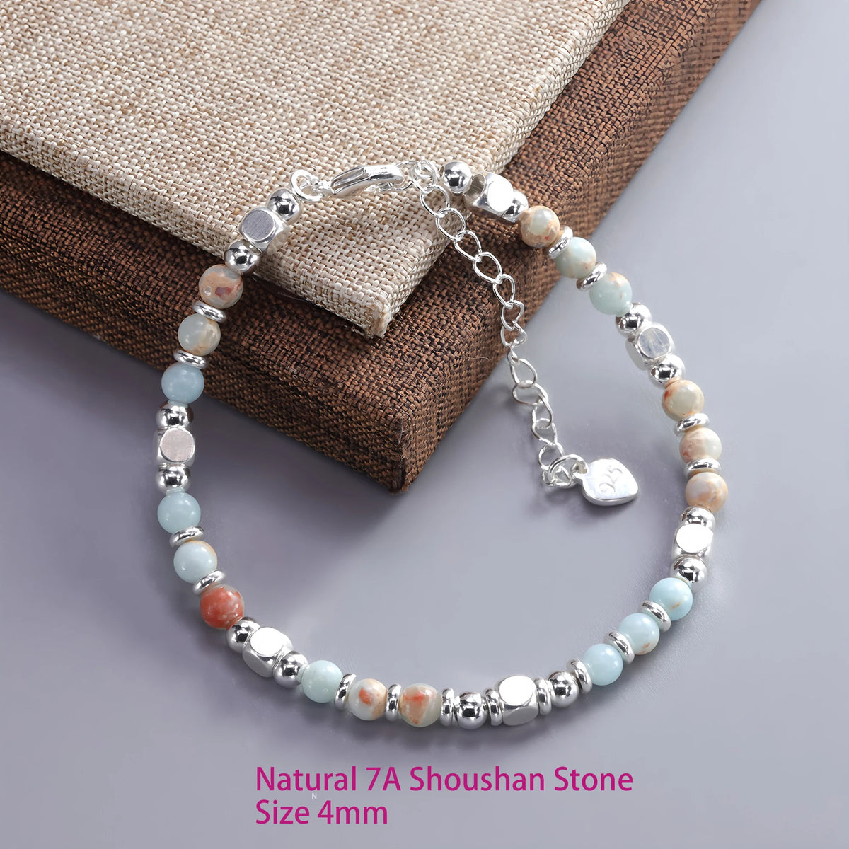 925 Sterling Silver Bracelet For Women Star Beaded Adjustable Chains Bracelets And Bangles Jewelry Accessories Wholesale Gift