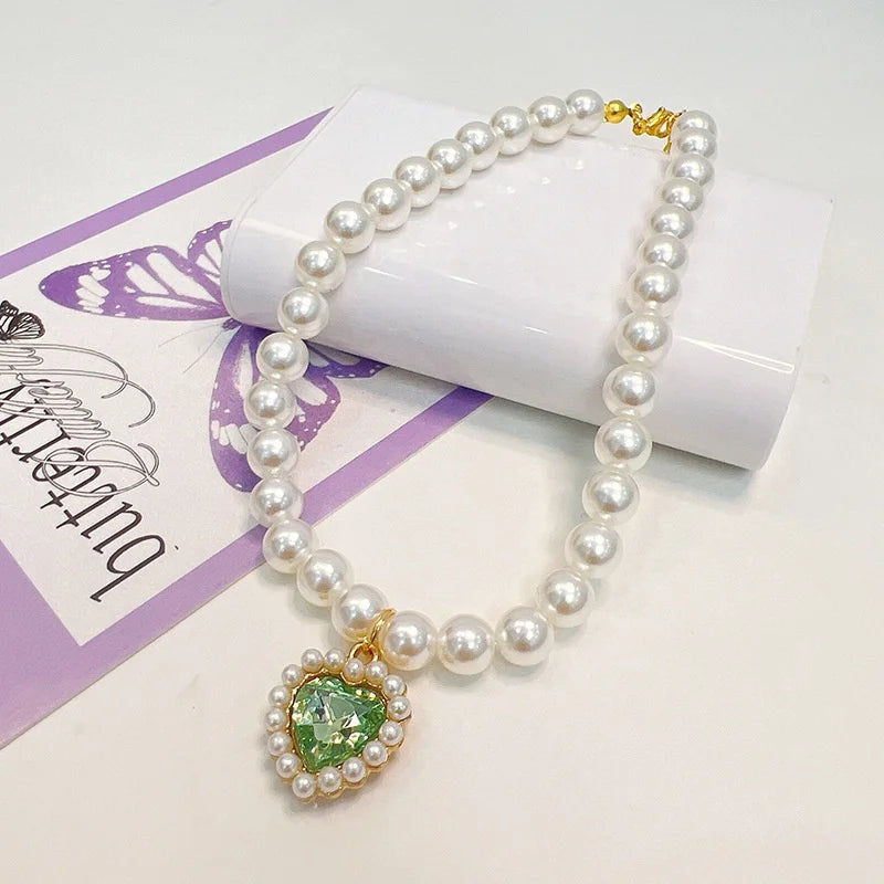 Princess Style Pet Pearl Collar for Dogs Cats - Cute Jewelry Accessory for Puppy Kitten Chihuahua Perfect Wedding Gift