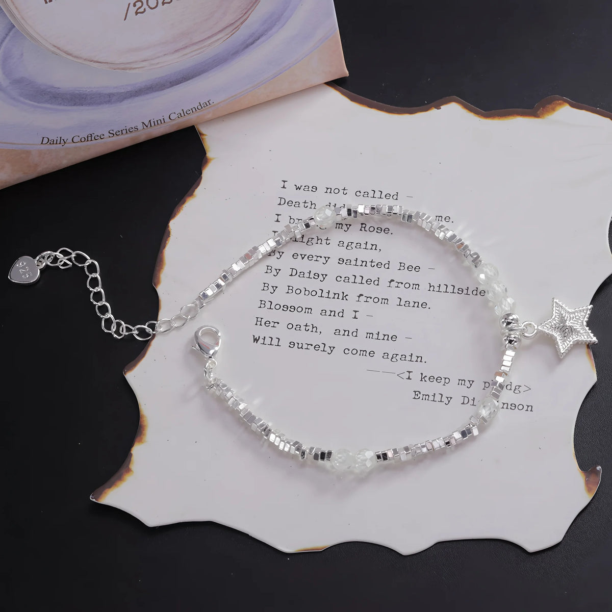925 Sterling Silver Bracelet For Women Star Beaded Adjustable Chains Bracelets And Bangles Jewelry Accessories Wholesale Gift