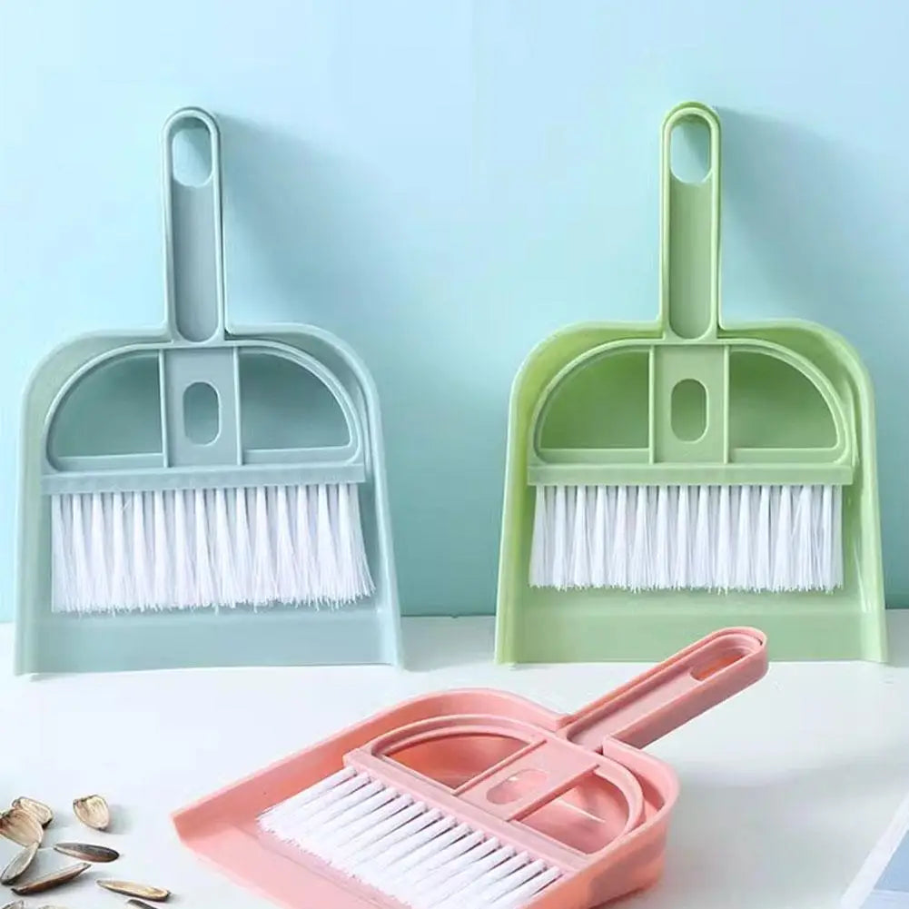 Set de Recogedor y Escoba para Mascotas - Limpieza para Gatos, Conejos y Cobayas