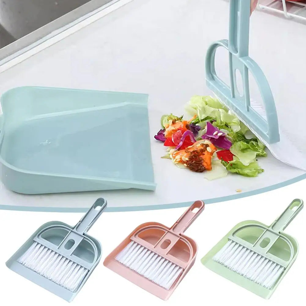 Set de Recogedor y Escoba para Mascotas - Limpieza para Gatos, Conejos y Cobayas