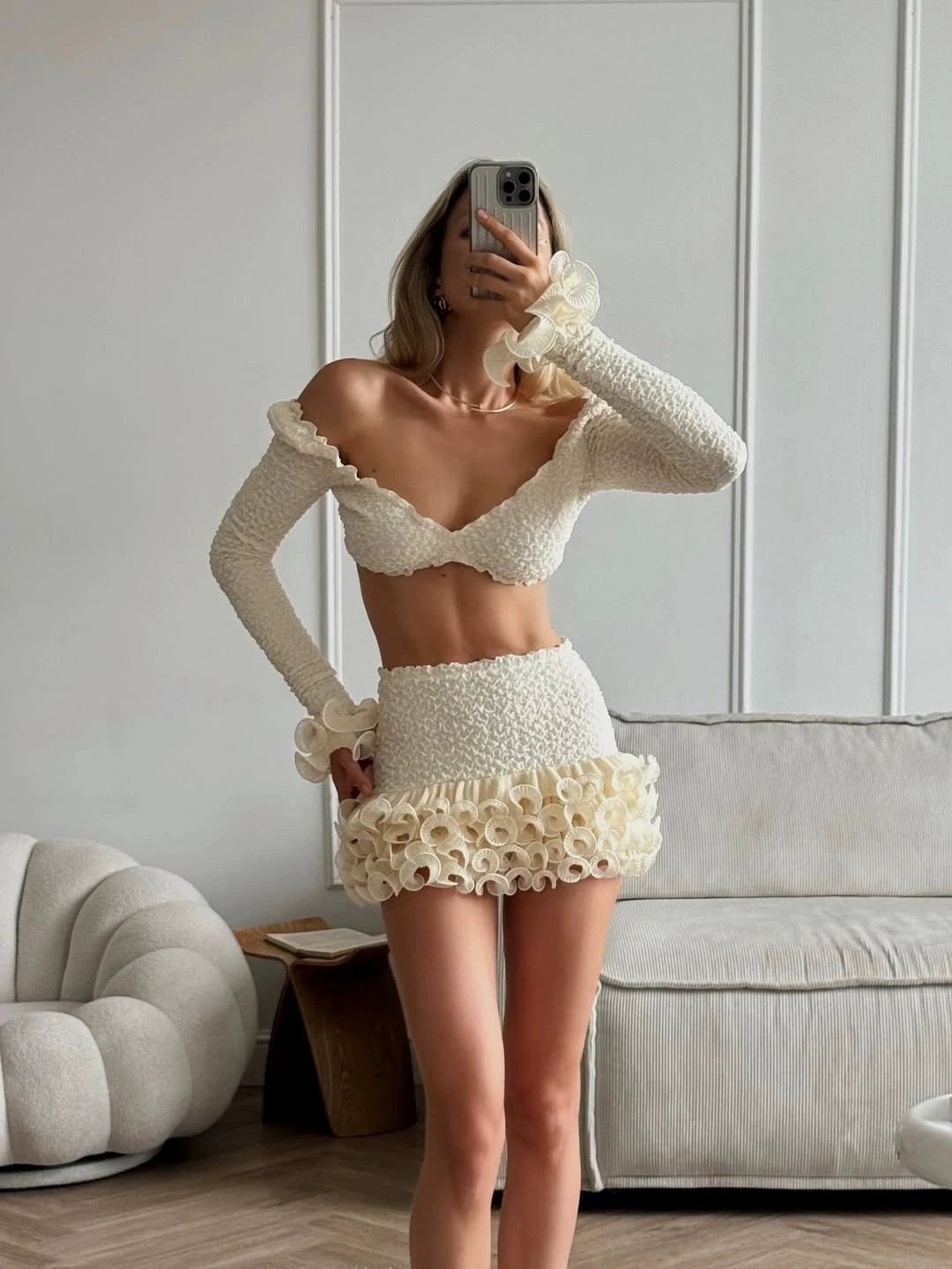 Sexy Bikini Swimsuit with Skirt Bandage Swimwear Women Brazilian Bikini 2Pcs Bathing Suit A Line Skirt Summer Female