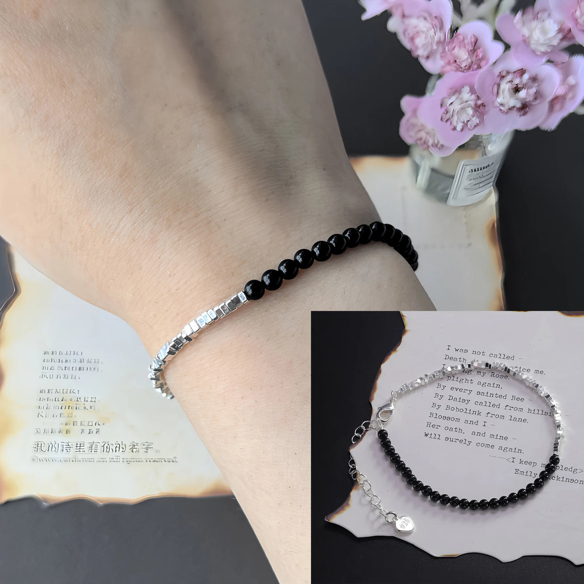 925 Sterling Silver Bracelet For Women Star Beaded Adjustable Chains Bracelets And Bangles Jewelry Accessories Wholesale Gift