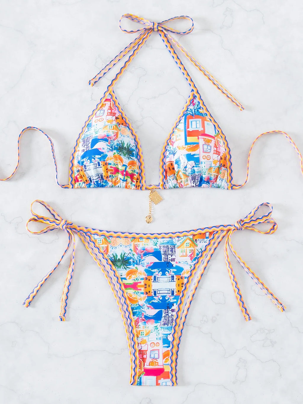 Bikini Floral 2025 — Conjunto de Dos Piezas con Estampado