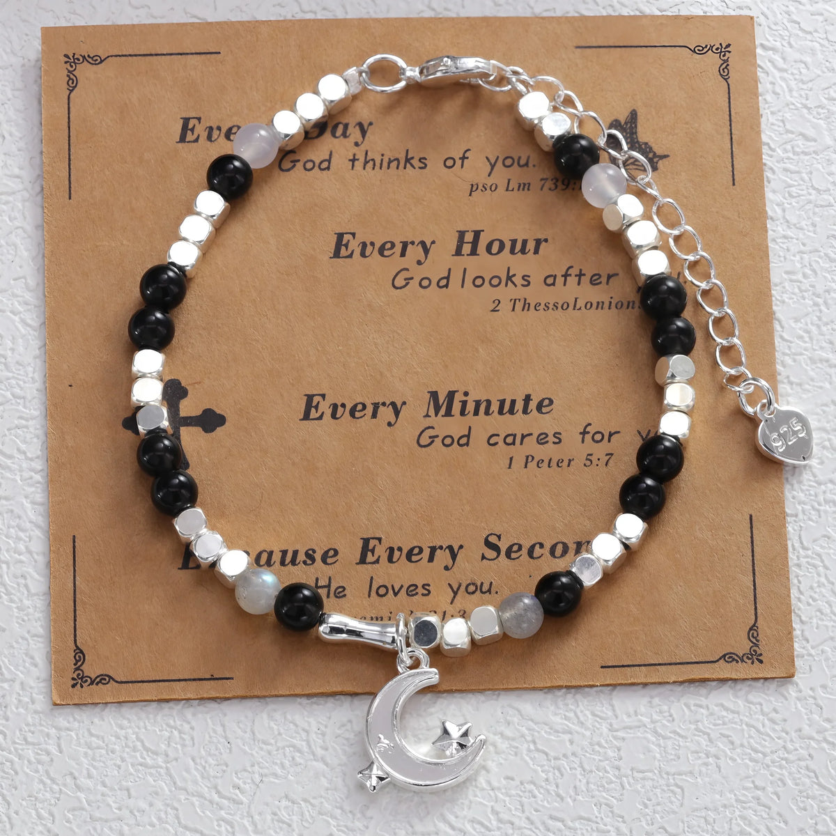 925 Sterling Silver Bracelet For Women Star Beaded Adjustable Chains Bracelets And Bangles Jewelry Accessories Wholesale Gift