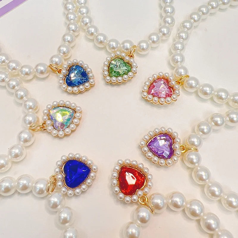 Princess Style Pet Pearl Collar for Dogs Cats - Cute Jewelry Accessory for Puppy Kitten Chihuahua Perfect Wedding Gift