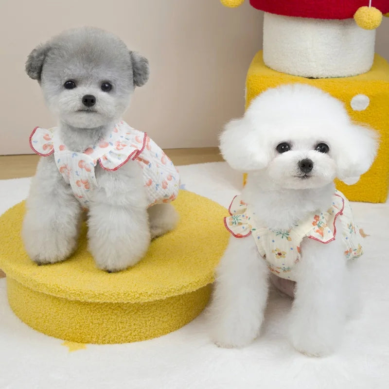 Vestido de Princesa para Perros y Gatos - Ropa de Verano para Mascotas