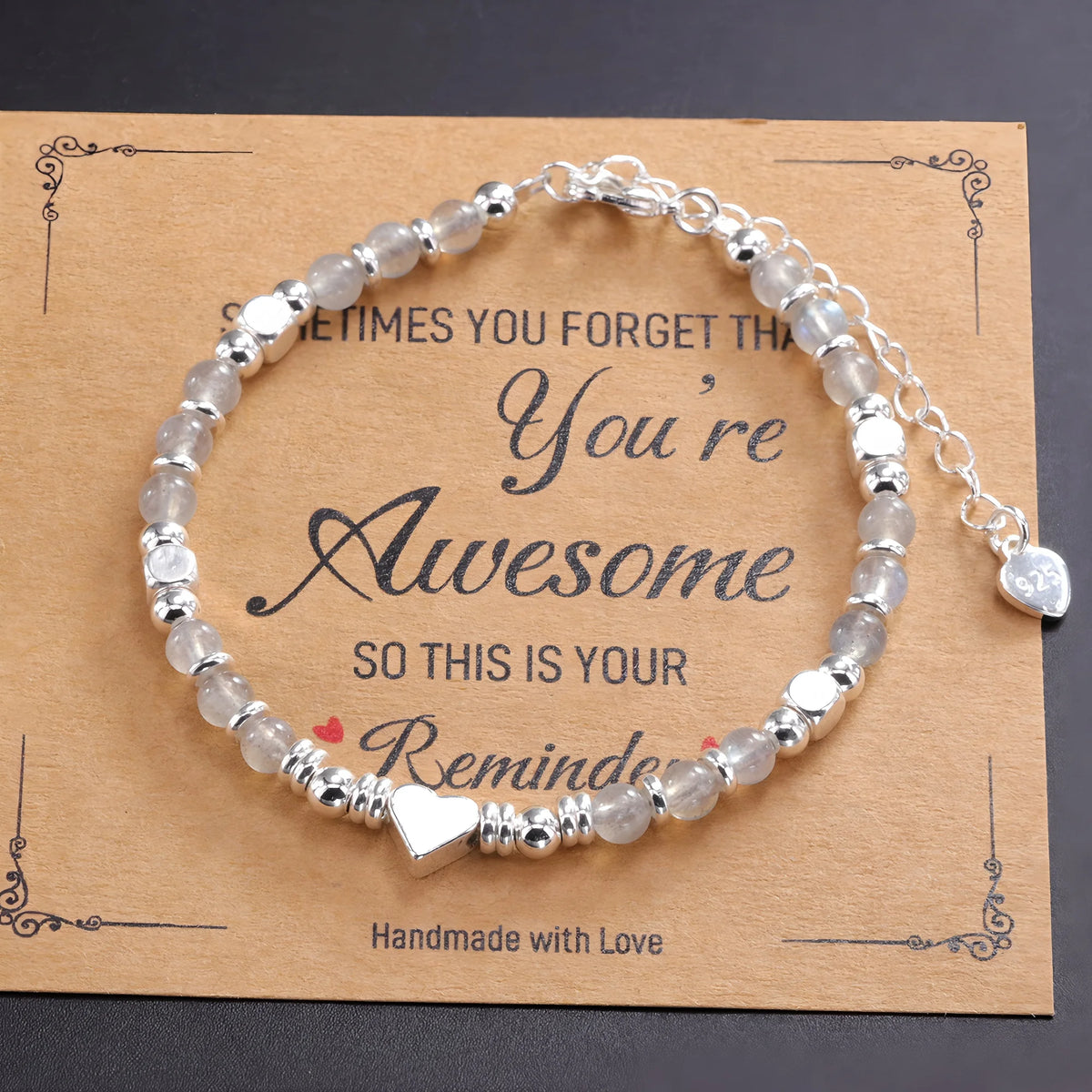 925 Sterling Silver Bracelet For Women Star Beaded Adjustable Chains Bracelets And Bangles Jewelry Accessories Wholesale Gift